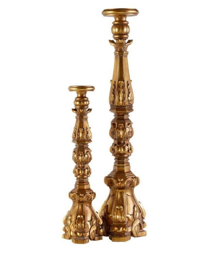 Candle Stick Tall Gold