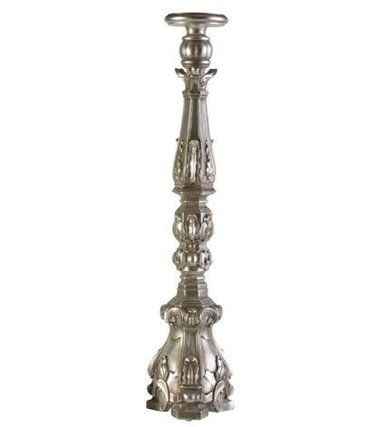 Candle Stick Tall Silver