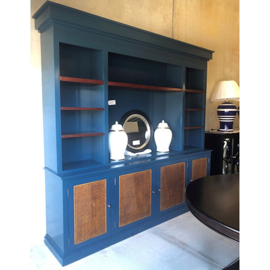 Large Dark Blue Wall Cabinet