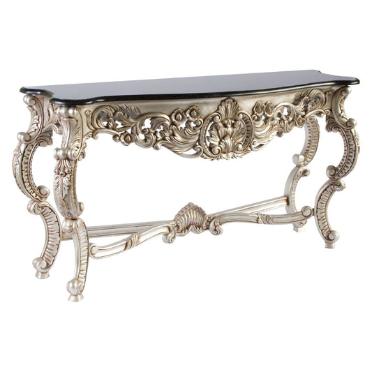 Rococo Console Table Silver