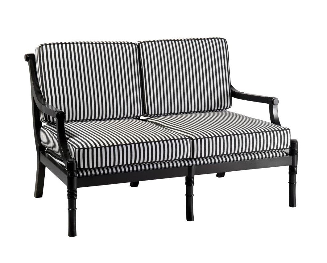 St Barts 2 Seater Sofa Black