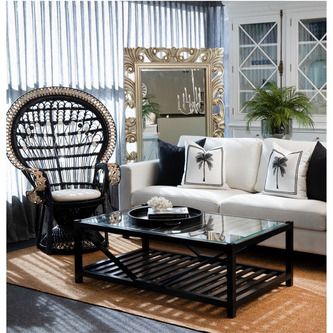 Seville Rectangular Coffee Table in Black