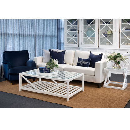 Seville Rectangular Coffee Table White