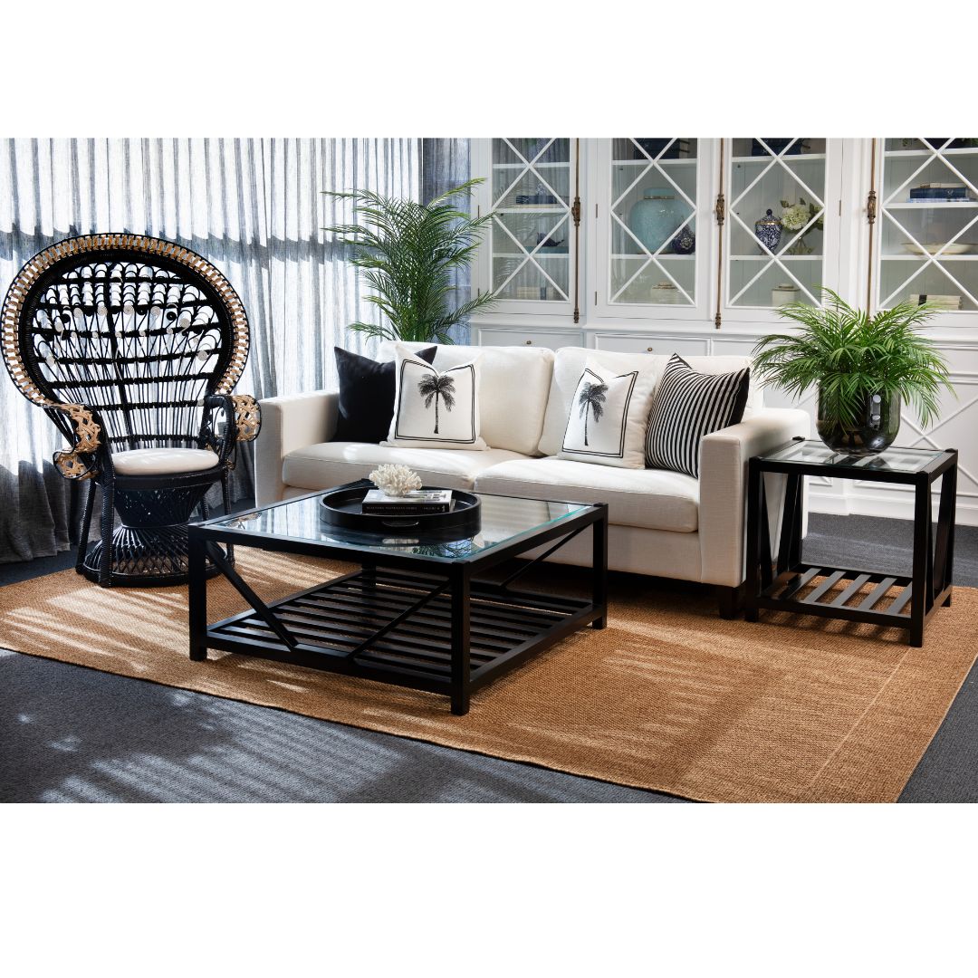 Seville Square Coffee Table Black