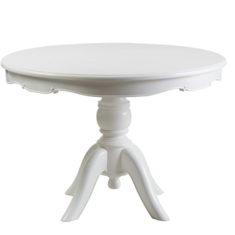 Marlina Round Dining Table 110cm White