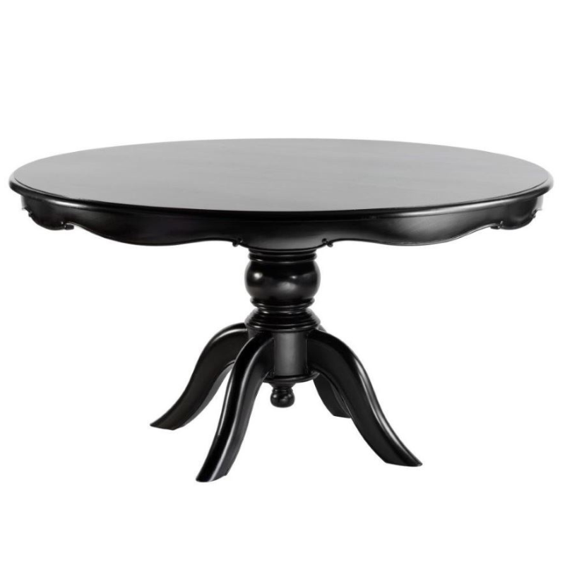 Marlina Round Dining Table Round 150cm Black Stain